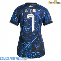 Camisa de time de futebol Argentina Rodrigo De Paul #7 Replicas 2º Equipamento Feminina Mundo 2026 Manga Curta